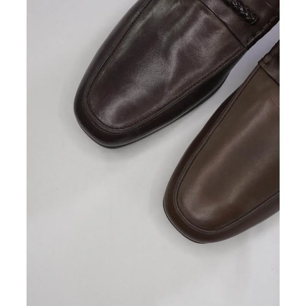 $750 TOD'S - *DISPLAY* Brown Leather Loafers - US 8 (7UK)